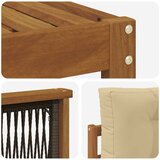  Set vanjskih sofa 4 kom. Prirodna i bež | shoptok.hr