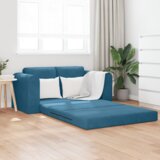 vidaXL Podni Kauč na Krevet 2-u-1 Plavi 148x71x83 cm Velvet | shoptok.hr