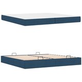  Okvir za krevet s pohranom Plava 200 x 200 cm tkanina | shoptok.hr