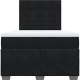  box spring s madracem crni 120 x 190 cm baršunasti | shoptok.hr