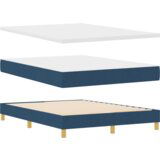 Box spring krevet s madracem plavi 140x190 cm od tkanine | shoptok.hr
