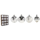 Molarem Home Set od 12 kuglica za božićno drvce - 6 cm, srebrna Cijene