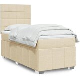 Maison Chic Box spring postelja - Vzmetna postelja z vzmetnico krem 100x200 cm blago SL11260, (21881823) | Shoptok.si