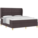  Krevet s opruga kutije Tamno smeđa 200 x 180 cm tkanina | shoptok.hr