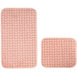 Mila Home Ružičaste kupaonske prostirke u setu 2 kom 60x100 cm Heart – Cijene
