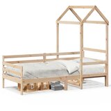 Dnevni krevet s krovom bez madraca 80x200 cm Masivno drvo | shoptok.hr