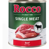 Rocco Ekonomično pakiranje Single Meat 12 x 800 g Govedina