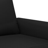  Dvosjed od tkanine crni 140 cm od umjetne kože Crna | Shoptok.si