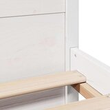 vidaXL Okvir kreveta bez madraca bijeli 135 x 190 cm masivna borovina | shoptok.hr