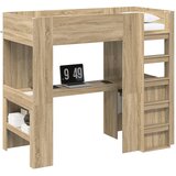  Okvir kreveta na kat s stolom Sonoma hrast 100 x 200 cm | shoptok.hr