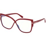 Tom Ford Okvir za naočare Blue Block 0FT5828-B 66 60, Ženski, Crveni | Eponuda.com