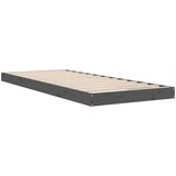  Posteljni okvir siv 75x190 cm trdna borovina 2FT6, (20737808) | Shoptok.si