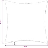  Presvlaka za jastuk 12 kom. HEERLEN Crna 45 x 45 cm Flanel Slike