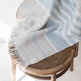 Linen Tales Plavi laneni ručnik za plažu 85x140 cm Allure Stripe – | shoptok.hr