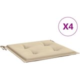  Jastuci za vrtne stolice 4 kom bež 50x50x4 cm od tkanine Oxford | shoptok.hr