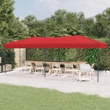 vidaXL Zložljiv vrtni šotor rdeč 3x6 m | Shoptok.si