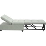 SOFA Krevet 3-u-1 Izvlačenje Svjetlosiva Baršun | shoptok.hr