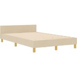 vidaXL Postelja v krem barvi - 120x190 cm, Tkanina, (22049461) | Shoptok.si