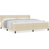  Postelja boxspring z vzmetnico z vzmetnico krema 200 x 200 cm, (5000128011) Slike