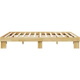 vidaXL Okvir kreveta bez madraca 135x190 cm puno drvo hrast | shoptok.hr