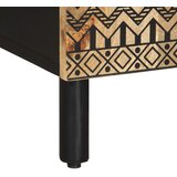 TV ormarić crni 105x33,5x46 cm Puno grubo drvo Mango | shoptok.hr