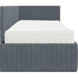  Kutni krevetni okvir s madracem s uzglavljem 2 pcs Siva Baršun | shoptok.hr