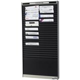  Tabla za urejanje dokumentov, 2 x 25 predelkov, DIN A4, navpična postavitev dokumentov, črna, mat | Shoptok.si