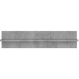  Zidne police 4 kom siva boja betona 80x11,5x18 cm od iverice | shoptok.hr