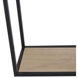 Lesnina-XXXL stenski regal remus, črna, barva hrasta | Shoptok.si
