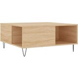 Maison Chic Klubska mizica - kavna mizica - Nizka mizica sonoma hrast 80x80x36,5 cm inženirski les, (21752474) Cene