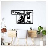 WALLXPERT Zidna dekoracija Svjetionik Trio B, 60 x 40 cm, Crna | Eponuda.ba