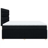 vidaXL Krevet s oprugama i madracem crni 200x200 cm od tkanine | shoptok.hr