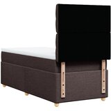  Krevet s oprugama i madracem tamnosmeđi 90 x 200 cm od tkanine | shoptok.hr