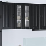  Zidni stakleni ormarić Lucca Crna 60 x 31 x 80 cm | shoptok.hr