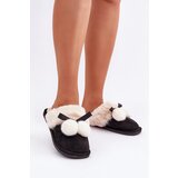  Ladies Slippers With Fur Black Nartani cene