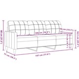 vidaXL 3-dijelni set sofa s jastucima crni baršunasti | shoptok.hr