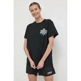 Adidas Bombažna kratka majica ženska, črna barva, IT5344