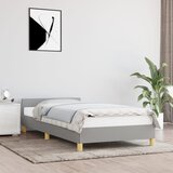 vidaXL Posteljni okvir z vzglavjem svetlo siv 100x200 cm blago Cene