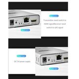 Kettz HDEX-120 HDMI Extender 4K 120m set (2 adaptera) Cat5eCat6 | Eponuda.com