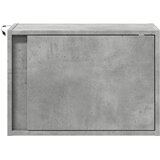  Zidni noćni ormarić s LED svjetlima siva boja betona | Eponuda.com