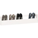 Zidni stalci za cipele 2 kom bijeli 110x9x23cm masivna borovina | shoptok.hr