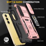 SUNSKY Hybrid Armor ovitek za Samsung A35 / A55, Rose Gold | Shoptok.si