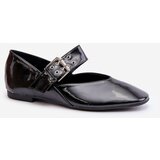 Boto FI1 Lacquered Ballerinas With Strap Black Azirae | Eponuda.ba