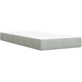  Boxspring krevet s madracem Svjetlosiva 100 x 200 cm Baršun | shoptok.hr
