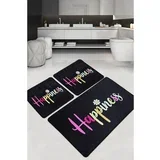 djt multicolor bathmat set (3 pieces)