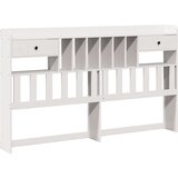 Maison Chic posteljno vzglavje - vzglavna omarica - nočna omarica s predelki bela 180 cm trdna borovina, (21709210) | Shoptok.si