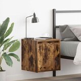  Zidni noćni ormarić boja dimljenog hrasta 38x34x40 cm | shoptok.hr