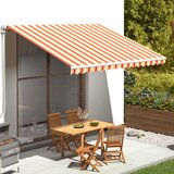 vidaXL Nadomestno blago za tendo rumeno in oranžno 4x3 m | Shoptok.si