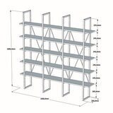 Hanah home polica za knjige beylerbeyi walnut | ePonuda.com