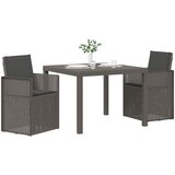  Vrtni set za objed 3 kom. Svjetlosiva i antracit PP | shoptok.hr